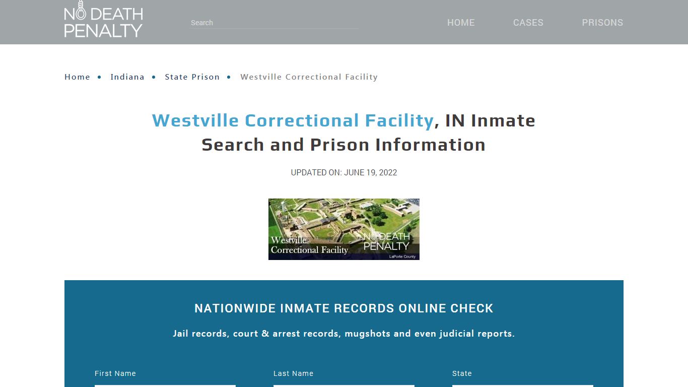Westville Correctional Facility, IN Inmate Search ...